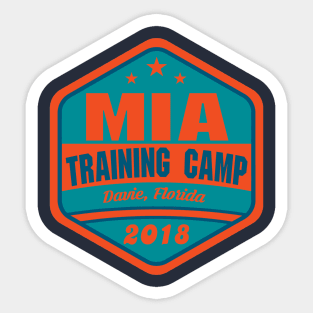 Football TRAINING CAMP Davie, Florida Sticker